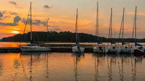 Zachód słońca nad jeziorem Kisajno, wrzesień 2023 r. - zdjęcie 11