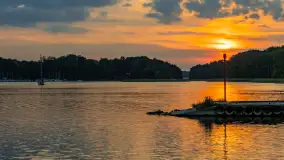 Zachód słońca nad jeziorem Kisajno, wrzesień 2023 r. - zdjęcie 19