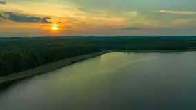 Zachód słońca nad jeziorem Kisajno, wrzesień 2023 r. - zdjęcie 15