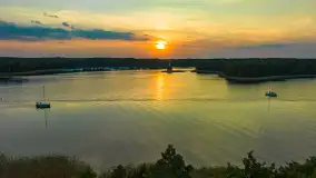 Zachód słońca nad jeziorem Kisajno, wrzesień 2023 r. - zdjęcie 17