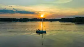 Zachód słońca nad jeziorem Kisajno, wrzesień 2023 r. - zdjęcie 26