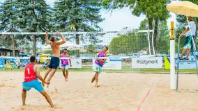 Otwarte Mistrzostwa Węgorzewa w Siatkówce Plażowej Mężczyzn - Sztynort 2023 - zdjęcie 96