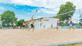 Otwarte Mistrzostwa Węgorzewa w Siatkówce Plażowej Mężczyzn - Sztynort 2023 - zdjęcie 77