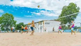 Otwarte Mistrzostwa Węgorzewa w Siatkówce Plażowej Mężczyzn - Sztynort 2023 - zdjęcie 87