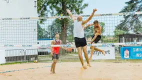 Otwarte Mistrzostwa Węgorzewa w Siatkówce Plażowej Mężczyzn - Sztynort 2023 - zdjęcie 95