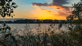 Zachód słońca nad jeziorem Mój, październik 2023 r. - zdjęcie 4