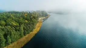 Październikowe mgły nad jeziorem Kisajno - zdjęcie 15