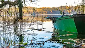 Złota mazurska jesień w Mrągowie nad jeziorem Juno - zdjęcie 29