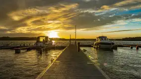 Zachód słońca nad jeziorem Bełdany, Mazurski Raj - zdjęcie 3