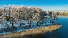 Zimowa wersja Mazur w okolicach Łabędziego Ostrowia i jeziora Kisajno - zdjęcie 17