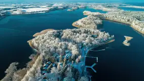 Zimowa wersja Mazur w okolicach Łabędziego Ostrowia i jeziora Kisajno - zdjęcie 79