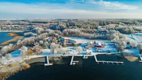 Zimowe Mazury nad jeziorem Święcajty w Ogonkach, listopad 2023 r. - zdjęcie 48