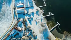 Zimowe Mazury nad jeziorem Święcajty w Ogonkach, listopad 2023 r. - zdjęcie 47