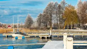 Mazurska biała jesień w porcie Ognisty Ptak, listopad 2023 r. - zdjęcie 35