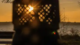 Zachód nad jeziorem Niegocin, listopad 2023 r. - zdjęcie 23