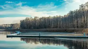 Zima w porcie Łabędzi Ostrów w Pięknej Górze, listopada 2023 r. - zdjęcie 22