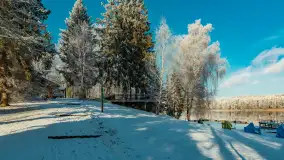 Zima w porcie Łabędzi Ostrów w Pięknej Górze, listopada 2023 r. - zdjęcie 45