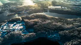 Jeszcze raz zima z drona nad Kisajnem i Święcajtami, listopad 2023 r. - zdjęcie 29