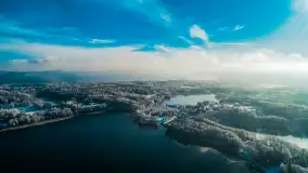 Jeszcze raz zima z drona nad Kisajnem i Święcajtami, listopad 2023 r. - zdjęcie 33