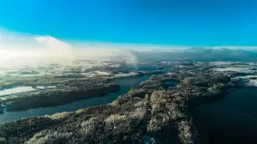 Jeszcze raz zima z drona nad Kisajnem i Święcajtami, listopad 2023 r. - zdjęcie 25