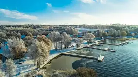 Jeszcze raz zima z drona nad Kisajnem i Święcajtami, listopad 2023 r. - zdjęcie 18