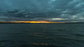 Cieniutki... zachód słońca nad jeziorem Dargin, listopad 2023 - zdjęcie 5