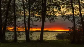 Cieniutki... zachód słońca nad jeziorem Dargin, listopad 2023 - zdjęcie 7