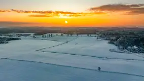 Wschód słońca w okolicach wsi Podlasie, grudzień 2023 r. - zdjęcie 29