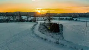 Wschód słońca w okolicach wsi Podlasie, grudzień 2023 r. - zdjęcie 31