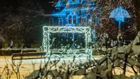 Zimowy Kętrzyn w nocy, styczeń 2024 r. - zdjęcie 25