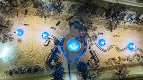 Zimowy Kętrzyn w nocy, styczeń 2024 r. - zdjęcie 45