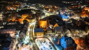 Zimowy Kętrzyn w nocy, styczeń 2024 r. - zdjęcie 49