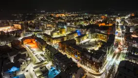 Zimowy Kętrzyn w nocy, styczeń 2024 r. - zdjęcie 46