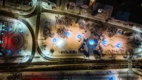 Zimowy Kętrzyn w nocy, styczeń 2024 r. - zdjęcie 50