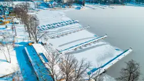 Zimowa wersja Kisajna, porty w zatoce Tracz, styczeń 2024 r. - zdjęcie 24