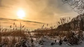 Zimowo i przed zachodem słońca na przystani Harsz Zdorkowo - zdjęcie 23