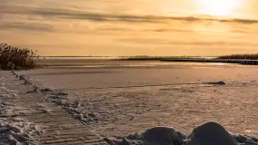 Zimowo i przed zachodem słońca na przystani Harsz Zdorkowo - zdjęcie 27