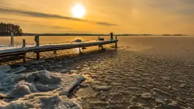 Uroki zimy nad jeziorem Dargin w porcie Dziki Harsz - zdjęcie 11