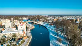 Zimowy Pisz na ujęciach z drona, styczeń 2024 r. - zdjęcie 40