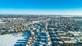 Zimowy Pisz na ujęciach z drona, styczeń 2024 r. - zdjęcie 17