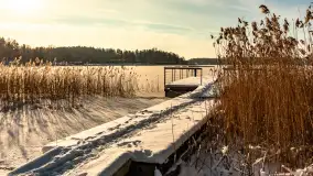 Stranda w mrozie i śniegu, styczeń 2024 r. - zdjęcie 27