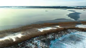 Różne miejsca na Mazurach na zimowych zdjęciach z drona, styczeń 2024 r. - zdjęcie 15