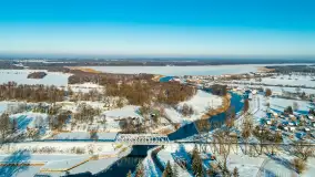 Różne miejsca na Mazurach na zimowych zdjęciach z drona, styczeń 2024 r. - zdjęcie 3