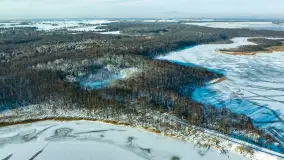 Różne miejsca na Mazurach na zimowych zdjęciach z drona, styczeń 2024 r. - zdjęcie 34