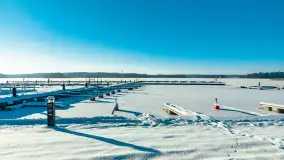 Jezioro Bełdany i Mazurski Raj w zimowej scenerii, styczeń 2024 r. - zdjęcie 11