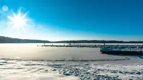 Jezioro Bełdany i Mazurski Raj w zimowej scenerii, styczeń 2024 r. - zdjęcie 56