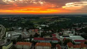 Zachód słońca na wschodnich obrzeżach Kętrzyna, sierpień 2023 r. - zdjęcie 7