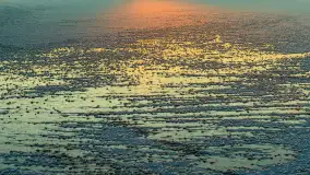 Zachód słońca nad jeziorem Tałty, Mikołajki, styczeń 2024 r. - zdjęcie 14