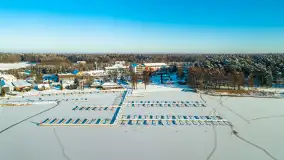 Bełdany, Piaski i Mazurski Raj z lotu ptaka, styczeń 2024 r. - zdjęcie 19