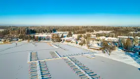 Bełdany, Piaski i Mazurski Raj z lotu ptaka, styczeń 2024 r. - zdjęcie 10